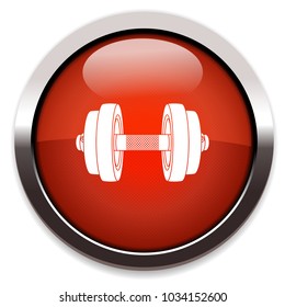 dumbbell isolated vector icon