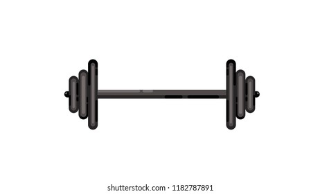 Dumbbell isolated vector illustration