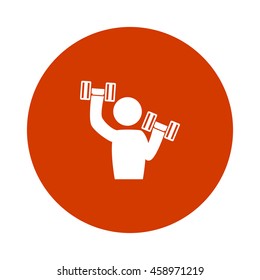 dumbbell lifting button