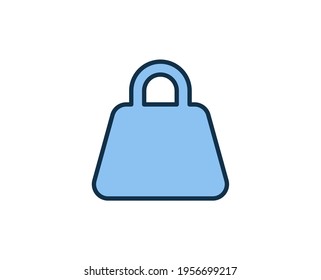Dumbbell line icon. High quality outline symbol for web design or mobile app. Thin line sign for design logo. Color outline pictogram on white background