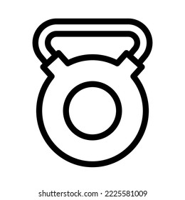 gráfico vectorial de icono de línea de dumbbell