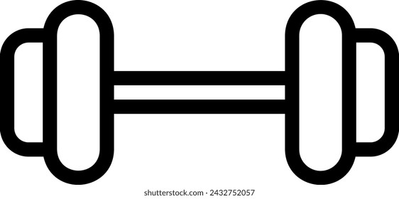 dumbbell line icon illustration vector