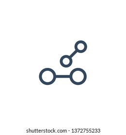 Dumbbell line icon for web and mobile