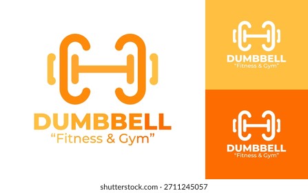 Marca de equipo de entrenamiento audaz con logotipo de mancuerna