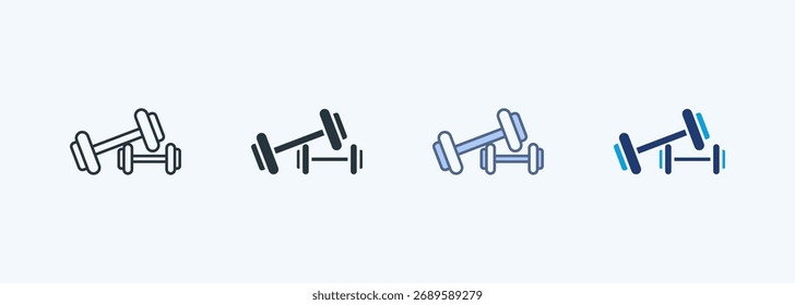 Dumbbell Multiple Style Icon Collection