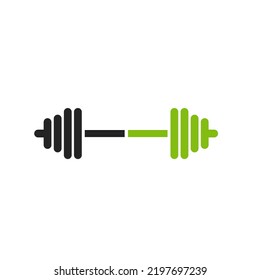 Dumbbell on a white background. Vector illustration