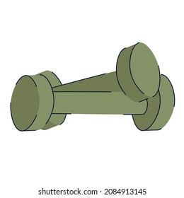 Diseño moderno minimalista de líneas delgadas y dumbbell pair