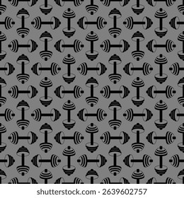 Dumbbell pattern seamless. Crossfit accessory sport Dumbbells background