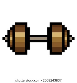 Mancuerna en estilo pixel art