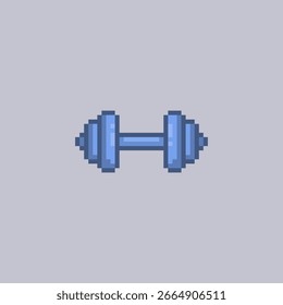 Hantel im Pixel-Art-Stil