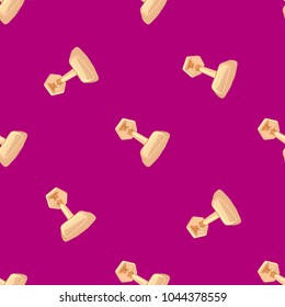 Dumbbell seamless pattern background