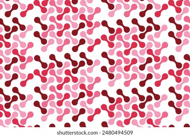 Dumbbell Shape Abstract. seamless geometric meatballs pattern
