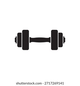 ilustração vetor silhueta dumbbell diferentes tipos