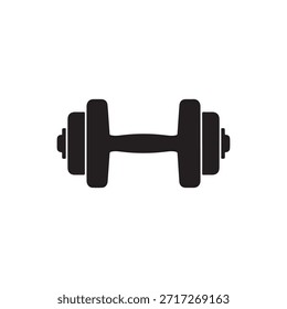 dumbbell silhouette vector illustration different types