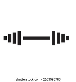 Dumbbell Simple Clipart Vector Illustration.