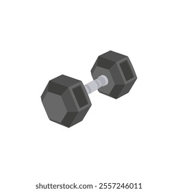 Dumbbell, Sport Equipment Vector Illustration Isolated