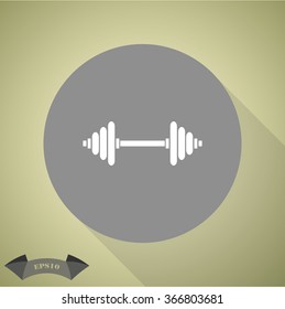 Dumbbell sport icon