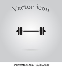 Dumbbell sport icon