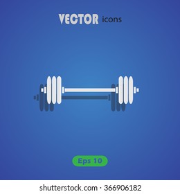 Dumbbell sport icon