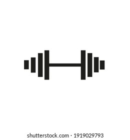 Dumbbell For Sport On White Background Vector Illustration