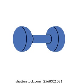 dumbbell sports equipment isolated icon