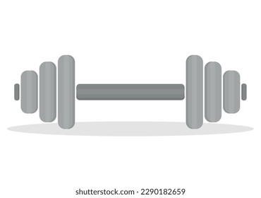 dumbbell symbol for training on a white background athletics bodybuilding emblem