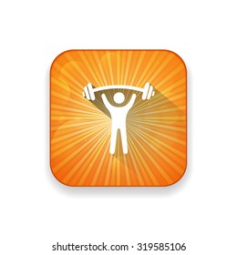 dumbbell training  icon
