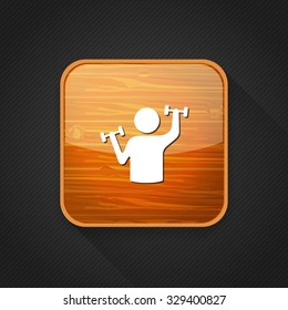 dumbbell training  icon
