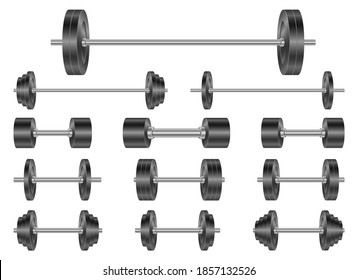 Dumbbell vector design illustration isolated on white background