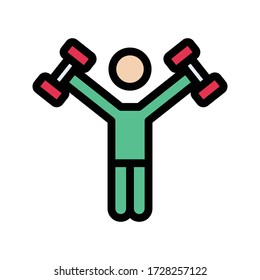 icono de color plano de vector de campana de bobinas 