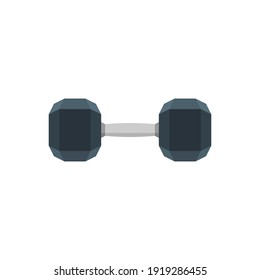 Dumbbell - Vector Flat Design Illustration : Suitable for Gym Theme, Athletic Theme, Sport Theme and Other Graphic Related Assets.