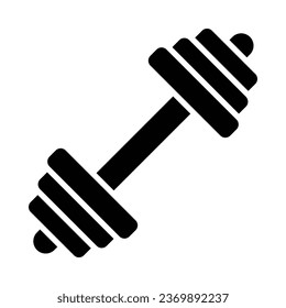 Dumbbell Vector Glyph Icon For Personal And Commercial Use.
