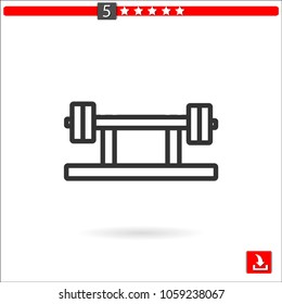 dumbbell vector icon