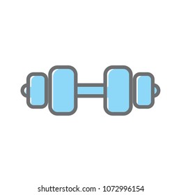 Dumbbell vector icon