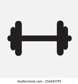 Dumbbell vector icon