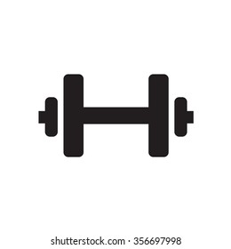 Dumbbell vector icon