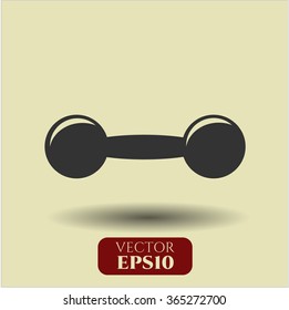 Dumbbell vector icon