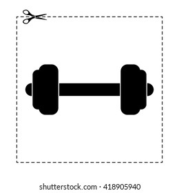 dumbbell vector icon