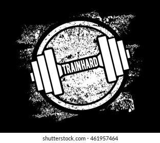 Dumbbell vector icon