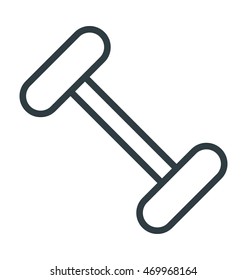 Dumbbell Vector Icon