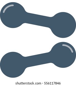 Dumbbell Vector Icon