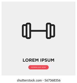 Dumbbell vector icon