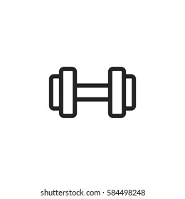 Dumbbell vector icon
