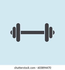 Dumbbell vector icon