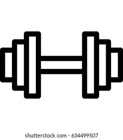 Dumbbell Vector Icon