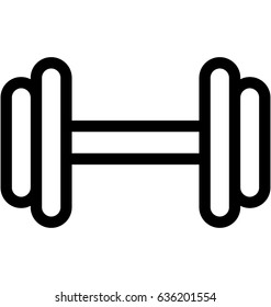 Dumbbell Vector Icon