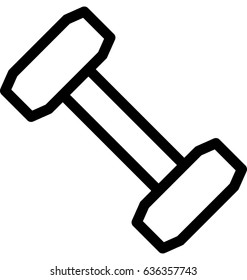 Dumbbell Vector Icon