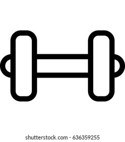 Dumbbell Vector Icon