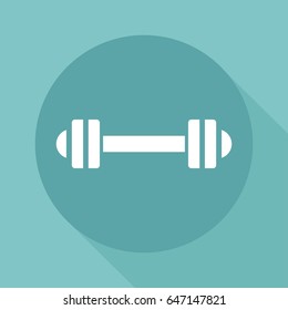 Dumbbell vector icon