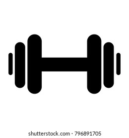dumbbell vector icon